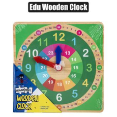 Growing Minds Educational Wooden Clock